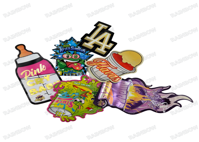 good quality Die Cut Mylar Bag with Childproof Ziplock wholesale