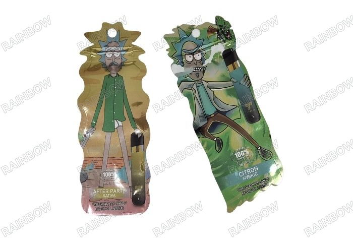 custom Wholesale Custom Die Cut Bag Supplier 3.5g Cannabis Packaging Edible Die Cut Bags online